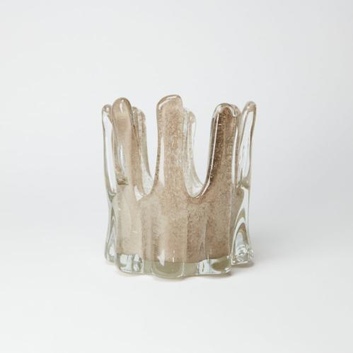 Ljuslykta Helix - Taupe - 14 cm - www.frokenfraken.se