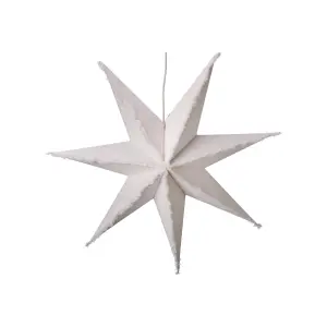 Adventsstjärna - Vit - 68 + 150 cm - www.frokenfraken.se