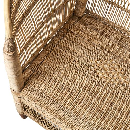 Soffa L - Rotting Natur - 186 x 60 x 43/88 cm - www.frokenfraken.se