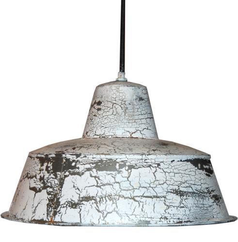 Taklampa - Vit Vintage Industri - Ø31 - www.frokenfraken.se