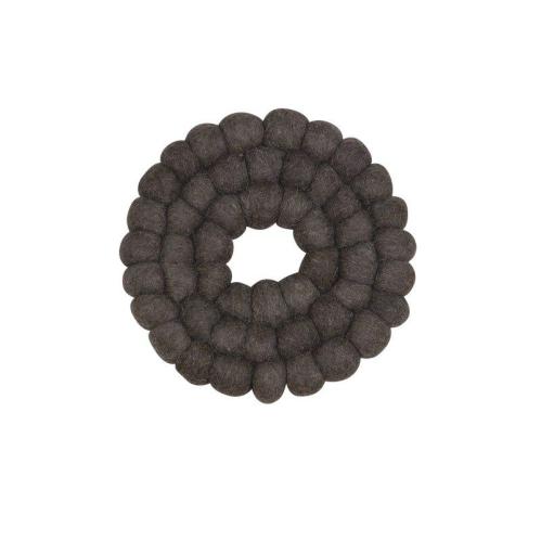 Grytunderlägg - Dot - Mörkgrå - Ø19 cm - www.frokenfraken.se