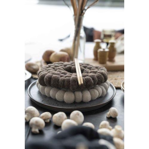Grytunderlägg - Dot - Beige - Ø19 cm - www.frokenfraken.se