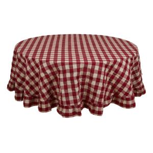Duk - LISA - RÖD - Ø150 CM - www.frokenfraken.se