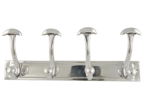 Klädhängare - Silver - 4 krokar - 37 x 13 cm - www.frokenfraken.se
