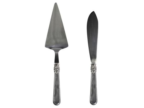 Tårtspade & Tårtkniv - Svart Pärlemor - www.frokenfraken.se