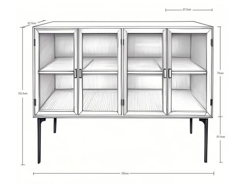Skåp/Skänk - Trä - 60 x 112 x 37 cm - www.frokenfraken.se