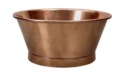 Badkar Stort Runt - Badtunna - Koppar - 140 x H66 cm - www.frokenfraken.se