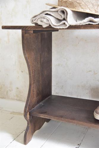 Skohylla - TVbänk - Antik mörkbrun - Trä - 97 x 60 cm - www.frokenfraken.se