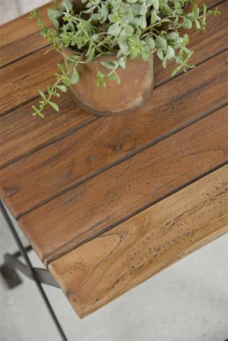 Sidobord - Metall/Trä - Hopfällbart - 45 x 56 cm - www.frokenfraken.se