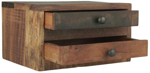 Byrå med 2 lådor - Wood - 30 x 17 cm - www.frokenfraken.se