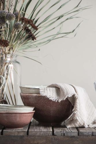 Skål - stor - plommon - Dunes - Ø24 X 12 CM - www.frokenfraken.se