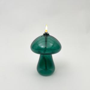 Oljelampa S - Mushroom - Grön - Ø8 x 10 cm - www.frokenfraken.se