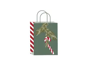 Presentpåse - Liten - Jul - Polkagris - 14 cm - www.frokenfraken.se