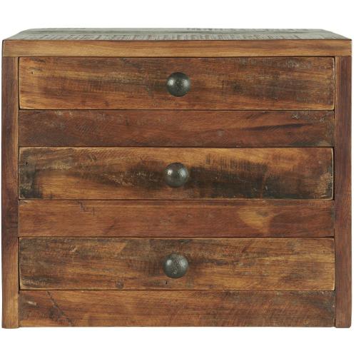 Byrå med 3 lådor - Wood - 30 x 25 cm - www.frokenfraken.se