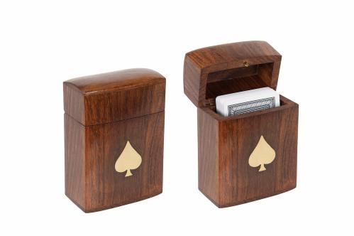Kortleks Box Trä/Guld - www.frokenfraken.se