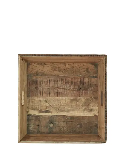 Serveringsbricka - Serveringsfat i trä med handtag - 46 x 46 cm - www.frokenfraken.se