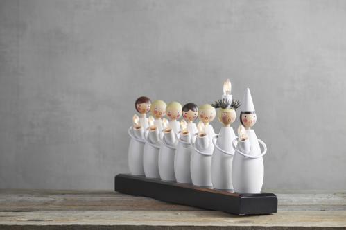 Ljusstake - Luciatåg - El - 22 x 48 cm - www.frokenfraken.se