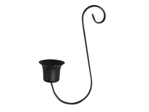 Ljusstake - Krok - Svart - För vanliga ljus - 14 cm - www.frokenfraken.se