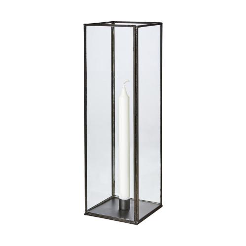 Lykta L - Svart - 12 x 12 x 40 cm - www.frokenfraken.se