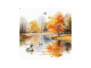 Servett - Autumn Ducks - 33 x 33 cm - www.frokenfraken.se