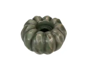 Ljuslykta Pumpa Grön - 11 x 7 cm - www.frokenfraken.se