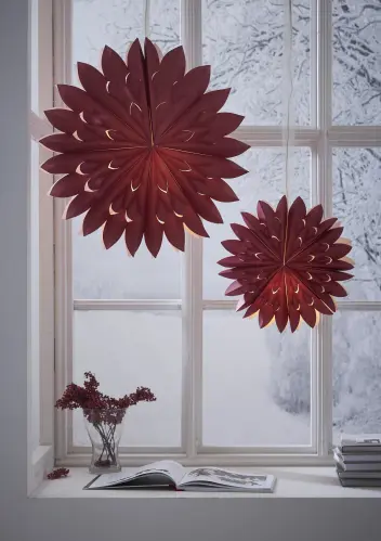 Adventsstjärna - Röd - 40cm - www.frokenfraken.se