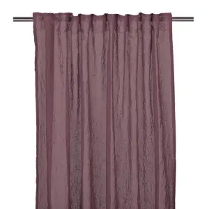 Gardiner - Multiband - Skrynklig - Ljung - 2 X 130 X 280cm - www.frokenfraken.se
