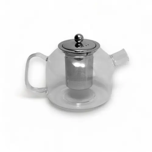 Tekanna i glas med tesil - 1L - www.frokenfraken.se
