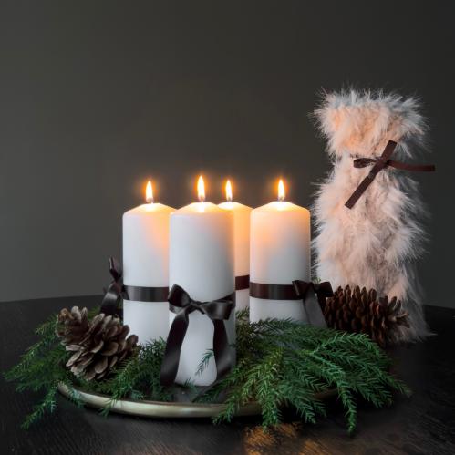 Vinpåse - Cavalese - Cream - Fuskpäls - 30 x 13 cm - www.frokenfraken.se