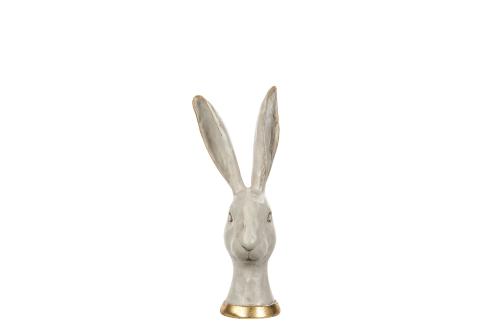 Hare - Vit/Guld - XL - 12 x 27 cm - www.frokenfraken.se
