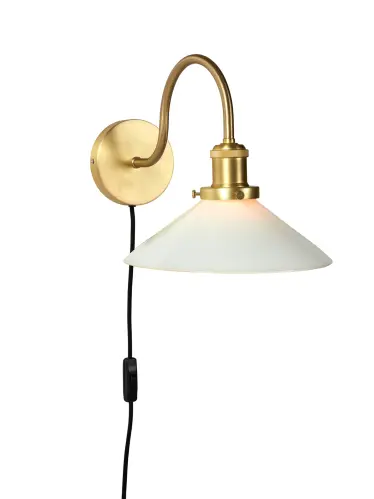 Vägglampa - Axel - Opal 25cm - www.frokenfraken.se
