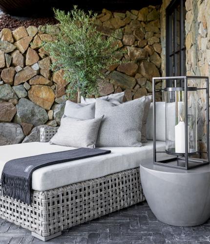 Chaise lounge vänster - Artwood SAN REMO - Grey - Inkl dyna - www.frokenfraken.se