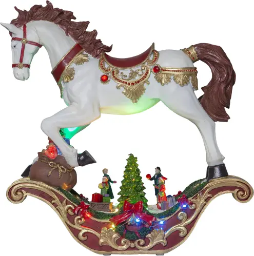 Gunghäst - Juldekoration - 45 cm - www.frokenfraken.se