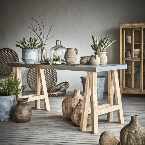 Brickor - set om 5 - Natur - Ø43 x 9 cm - www.frokenfraken.se