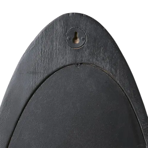 Spegel - Portland - Svart oval träram - 100 x 31 cm - www.frokenfraken.se