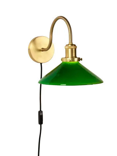 Vägglampa - Axel - Grön 25cm - www.frokenfraken.se