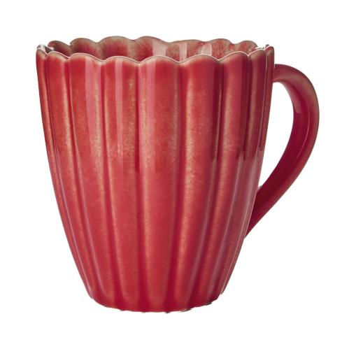 Kopp - Hulda - 6-pack - Korallröd - Ø9 x 10 cm - www.frokenfraken.se