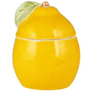 Burk med lock - Citron - 11 x 8,5 cm - www.frokenfraken.se