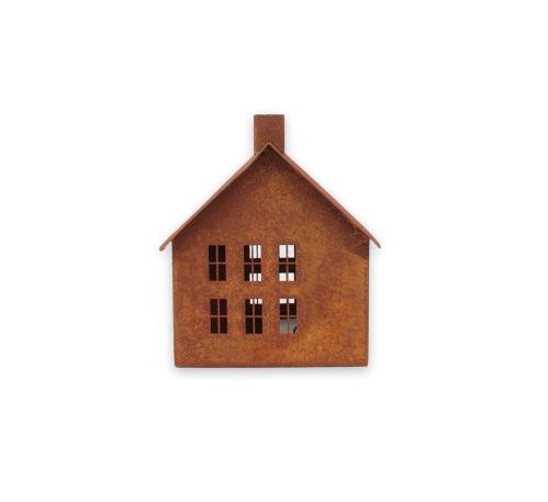 Ljuslykta - Hus - Rost - 11 x 15 cm - www.frokenfraken.se