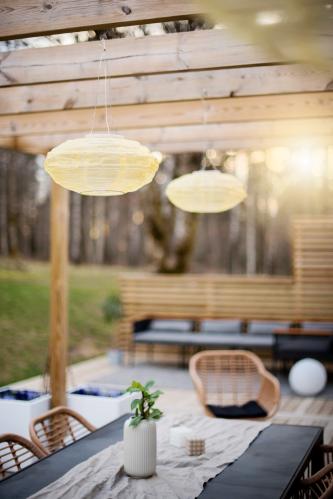 Hängande Ljuslykta Solcell - Festival - Ø 35 cm - www.frokenfraken.se