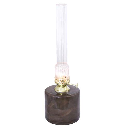 Fotogenlampa - Elvira Stor - Brun - Ø10 x H30 cm - www.frokenfraken.se