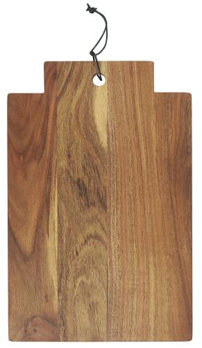 Skärbräda med bredt skaft oljad acaciaträ - 45 X 30 X 1,5 CM - www.frokenfraken.se