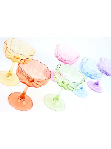 Cocktailglas/Vinglas - 6 färger - Ø10 x 13 cm - www.frokenfraken.se