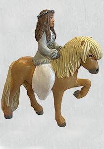 Ridande Alva - Liten figur - 20 cm - www.frokenfraken.se