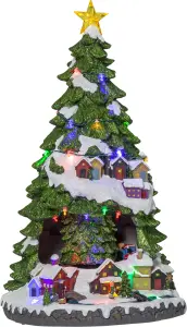 Dekorationsby - Tåg som kör runt julgran - 45 cm - www.frokenfraken.se