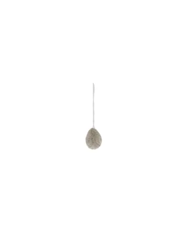 Hängande Ägg - Ullås - Grå - 2 x 3 cm - www.frokenfraken.se