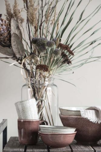 Skål - stor - plommon - Dunes - Ø24 X 12 CM - www.frokenfraken.se