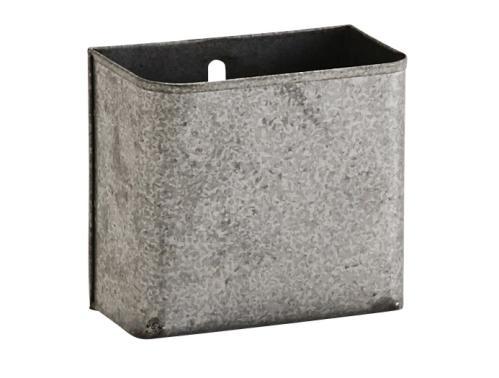 Väggfack - Pennhållare - Zink - 8 x 8 cm - www.frokenfraken.se