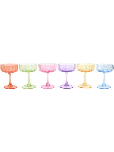 Cocktailglas/Vinglas - 6 färger - Ø10 x 13 cm - www.frokenfraken.se