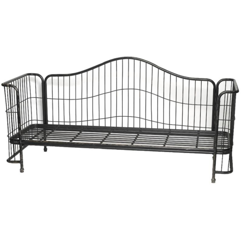 Trädgårdssoffa - Dagbädd - Svart - 207 x 78 x 100 cm - www.frokenfraken.se